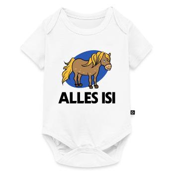 Cool Statement Islandpferde Islandponys Pony - Baby Premium Kurzarmbody - Weiß - Vorne