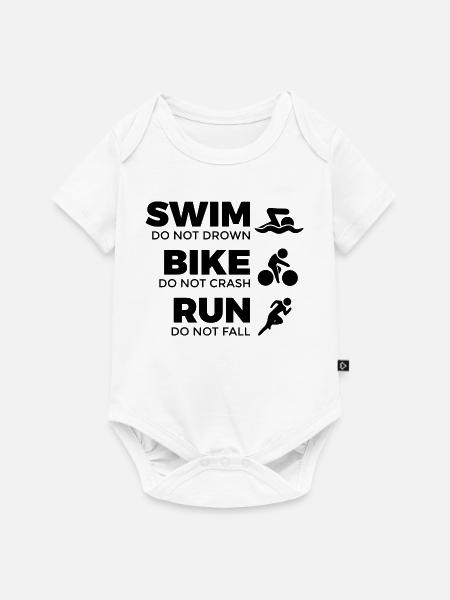 Zitat Triathlet - Baby Premium Kurzarmbody - Weiß
