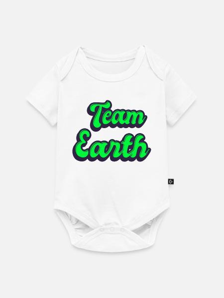 Team Erde - Baby Premium Kurzarmbody - Weiß