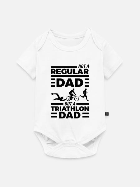 Triathlon Vater - Baby Premium Kurzarmbody - Weiß