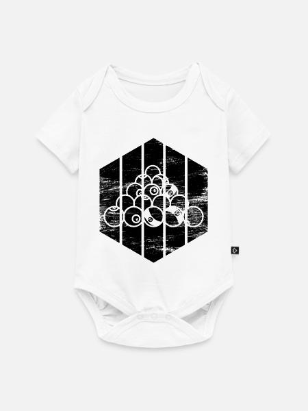 Cooles Billard - Baby Premium Kurzarmbody - Weiß