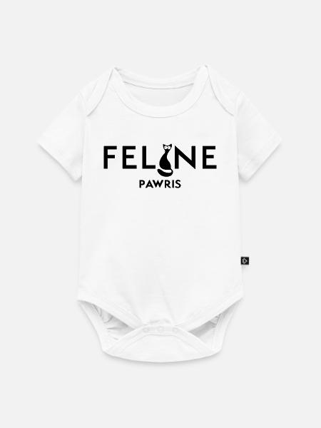 Katzenartig - Baby Premium Kurzarmbody - Weiß