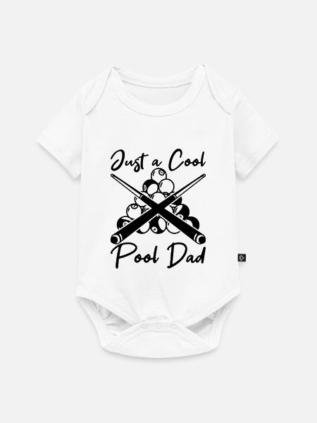 Billard Vater - Baby Premium Kurzarmbody - Weiß