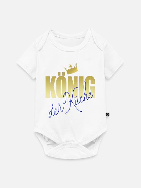 König der Küche - Baby Premium Kurzarmbody - Weiß