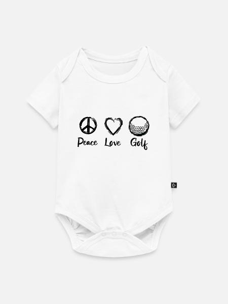 Golf Liebe - Baby Premium Kurzarmbody - Weiß