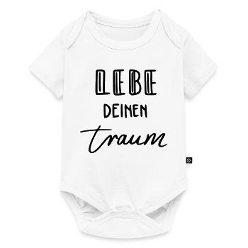 Lebe deinen Traum - Baby Premium Kurzarmbody - Weiß - Vorne