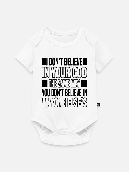 Atheismus - Baby Premium Kurzarmbody - Weiß