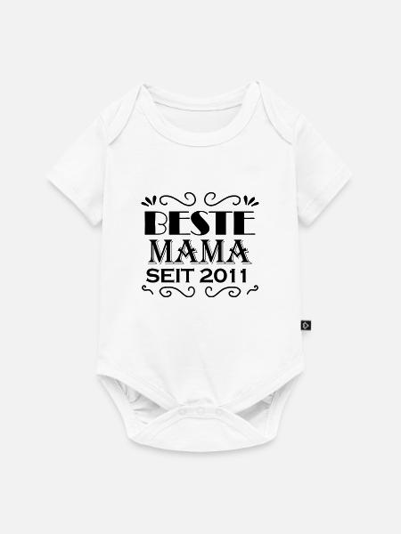 Beste Mama seit 2011 - Baby Premium Kurzarmbody - Weiß