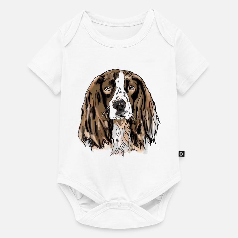 Spaniel - Baby Premium short-sleeve bodysuit - white