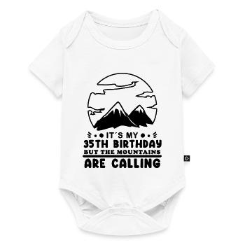 Mountain Wanderer 35th Birthday 35 Years Old Gift - Baby Premium short-sleeve bodysuit - white - Front