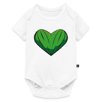 Heart Cactus - Baby Premium short-sleeve bodysuit - white - Front