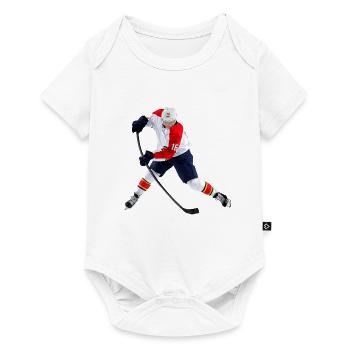 Hockey sur glace - Body à manches courtes Premium Bébé - blanc - Devant