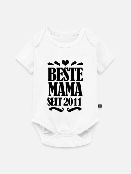 Beste Mama seit 2011 - Baby Premium Kurzarmbody - Weiß