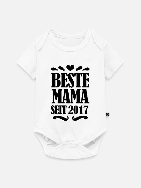 Beste Mama seit 2017 - Baby Premium Kurzarmbody - Weiß