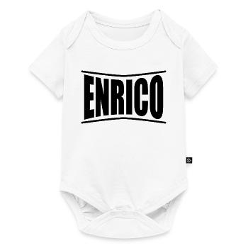 Enrico T-Shirt T-Shirt Geschenkidee - Baby Premium Kurzarmbody - Weiß - Vorne