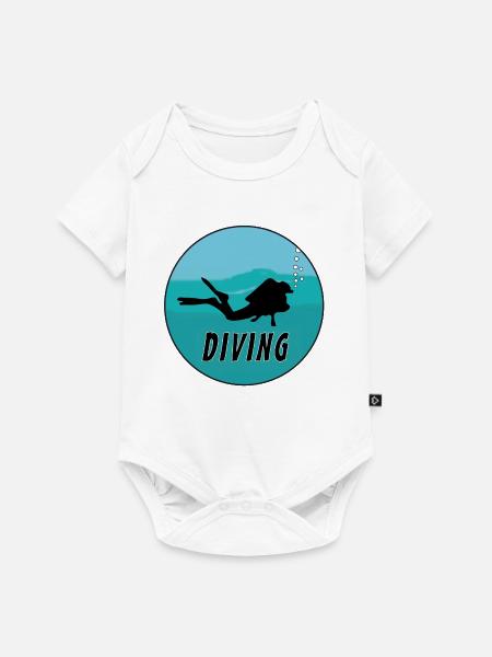 Scuba Diving - Baby Premium Kurzarmbody - Weiß