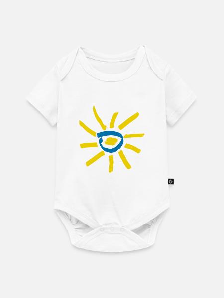 Sonnenblume2 - Baby Premium Kurzarmbody - Weiß