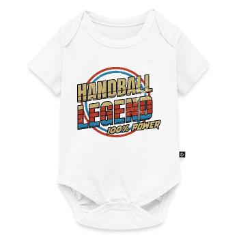 Légende du handball - Body à manches courtes Premium Bébé - blanc - Devant