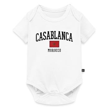 Casablanca - Body à manches courtes Premium Bébé - blanc - Devant