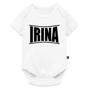 t-shirt Irina idée cadeau t-shirt - Body à manches courtes Premium Bébé - blanc - Devant