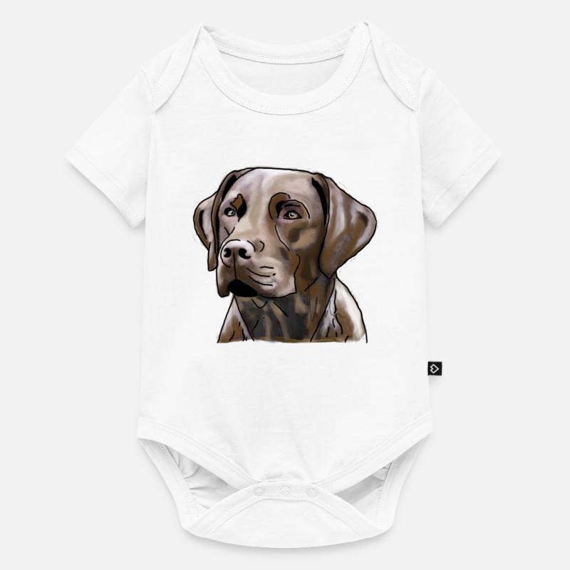 Labrador - Body à manches courtes Premium Bébé - blanc