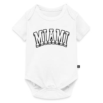 Maillot Miami - Body à manches courtes Premium Bébé - blanc - Devant