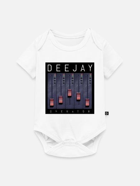 Deejay Operator Fader-Design - Baby Premium Kurzarmbody - Weiß