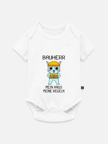 Bauherr Kind - Baby Premium Kurzarmbody - Weiß