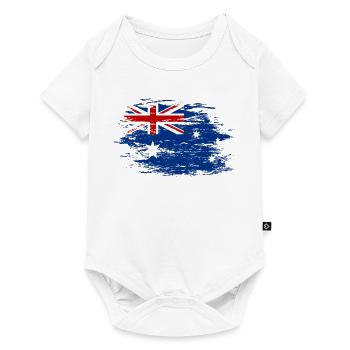 Australia flag used - Baby Premium short-sleeve bodysuit - white - Front