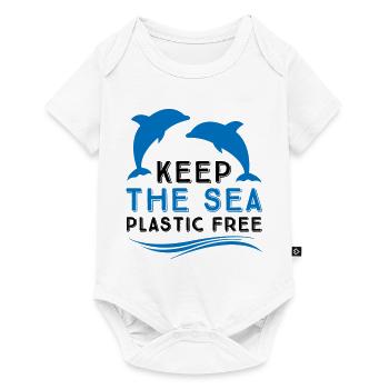 Protection de l’environnement en mer - Body à manches courtes Premium Bébé - blanc - Devant
