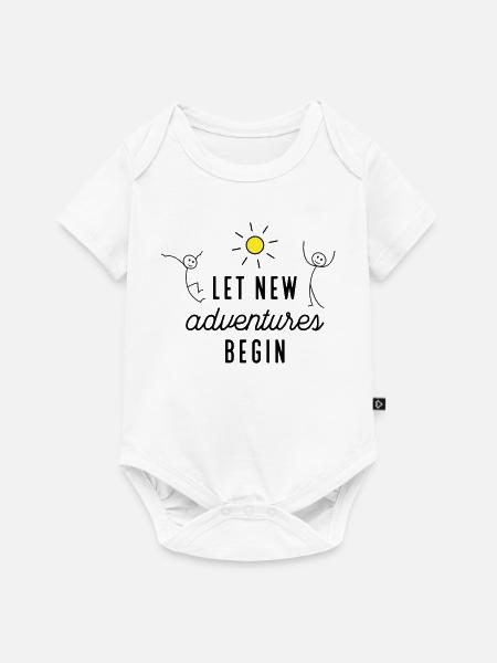 Aventure ou nouveau départ - Body à manches courtes Premium Bébé - blanc