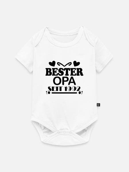 Bester Opa seit 1992 - Baby Premium Kurzarmbody - Weiß