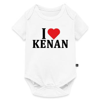 t-shirt J’adore Kenan idée cadeau t-shirt - Body à manches courtes Premium Bébé - blanc - Devant