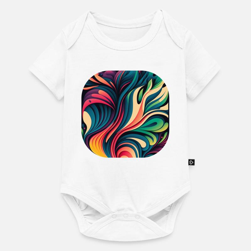 Abstrait - Body à manches courtes Premium Bébé - blanc