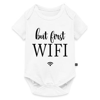 Black Surfaces Minimal Design - Baby Premium short-sleeve bodysuit - white - Front