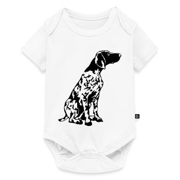 Deutsch Kurzhaar - Baby Premium Kurzarmbody - Weiß - Vorne