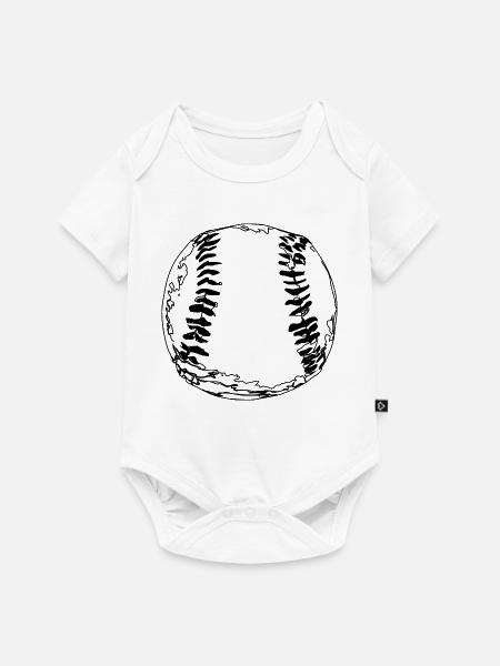 Baseball Ball - Baby Premium Kurzarmbody - Weiß