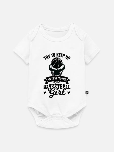 Basketballerin - Baby Premium Kurzarmbody - Weiß