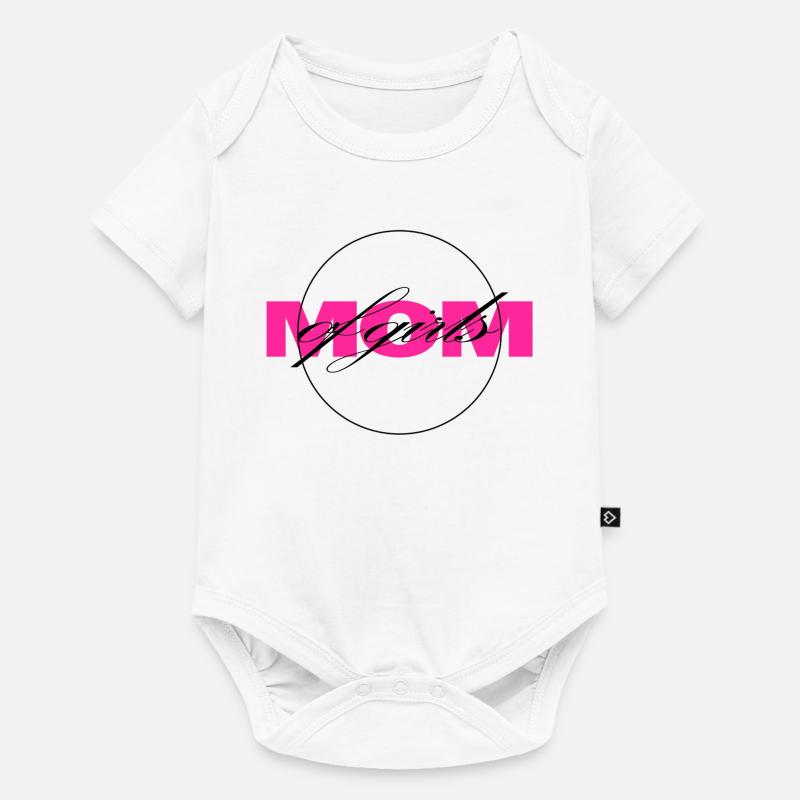 Modern Neon Letters with Script Overlay - Baby Premium short-sleeve bodysuit - white