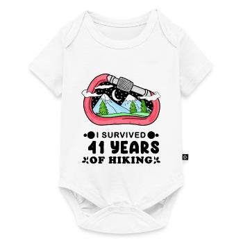 Mountain Wanderer 41st birthday 41 years old gift - Baby Premium short-sleeve bodysuit - white - Front