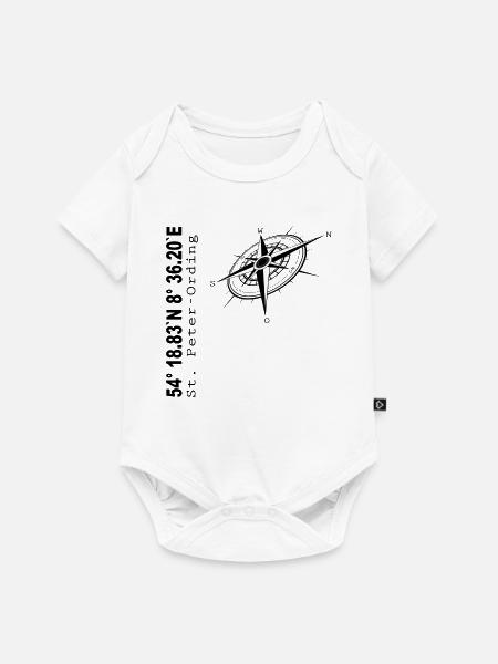 St Peter-Ording - Baby Premium Kurzarmbody - Weiß