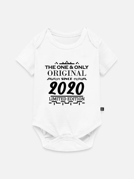 2020 - Baujahr 2020 - Baby Premium Kurzarmbody - Weiß