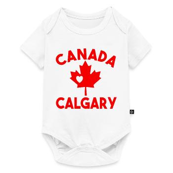 Kanada Calgary Alberta - Baby Premium Kurzarmbody - Weiß - Vorne