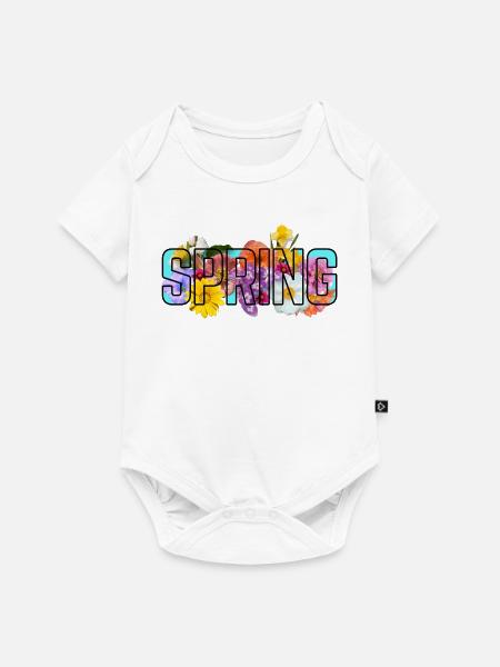 Blaue Quelle - Baby Premium Kurzarmbody - Weiß