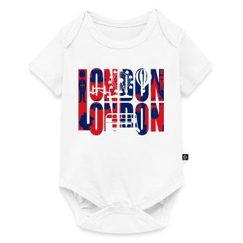 LONDON - Baby Premium short-sleeve bodysuit - white - Front