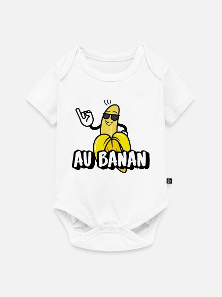 Au Banan - Baby Premium Kurzarmbody - Weiß