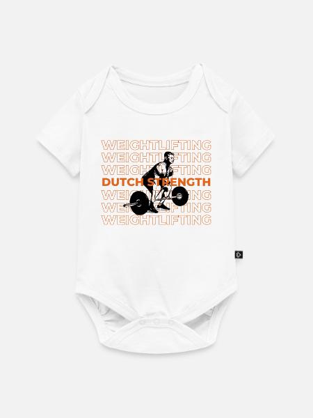 Dutch Strength Gewichtheben - Baby Premium Kurzarmbody - Weiß