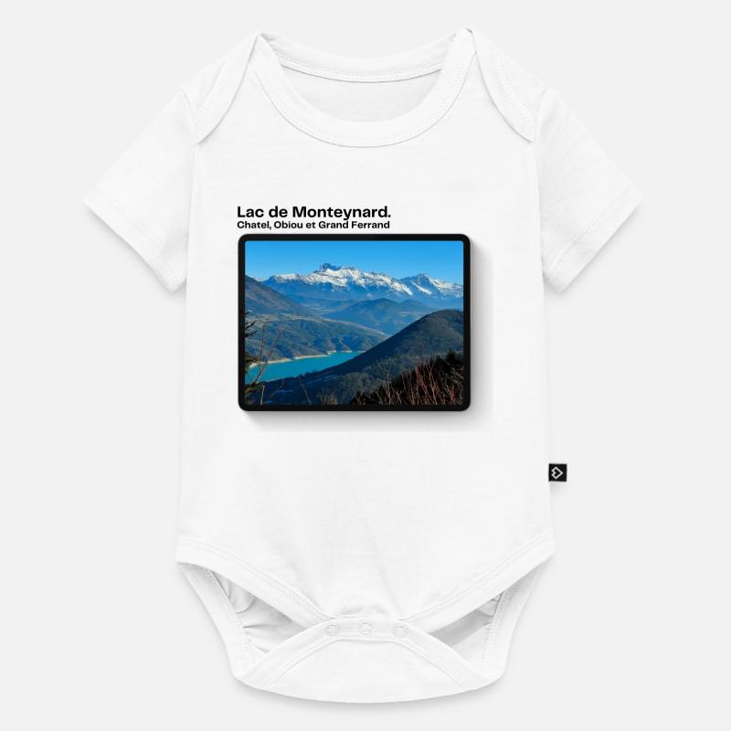 Lac de monteynard - Body à manches courtes Premium Bébé - blanc
