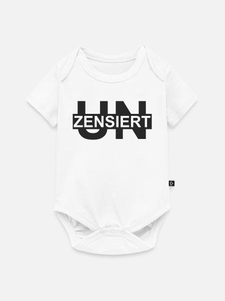 unzensiert - Baby Premium Kurzarmbody - Weiß