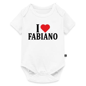 I love Fabiano t-shirt t-shirt gift idea - Baby Premium short-sleeve bodysuit - white - Front